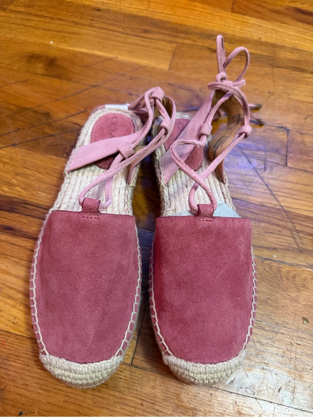 Coach Rita Suede Espadrille with Ankle straps